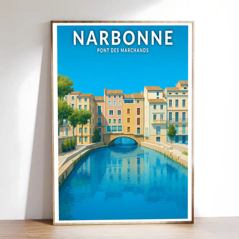 Affiche - Narbonne - Pont des Marchands