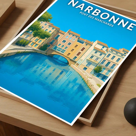 Affiche - Narbonne - Pont des Marchands
