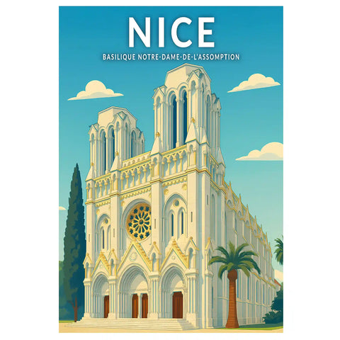 Affiche - Nice - Basilique Notre-Dame-de-l'Assomption