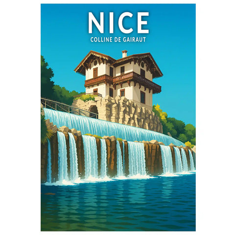 Affiche - Nice - Colline de Gairaut