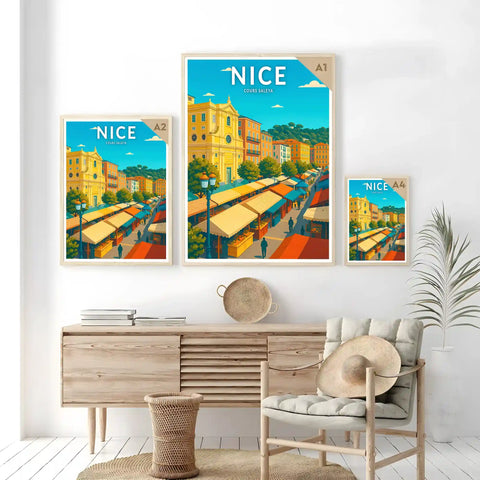 Affiche - Nice - Cours Saleya