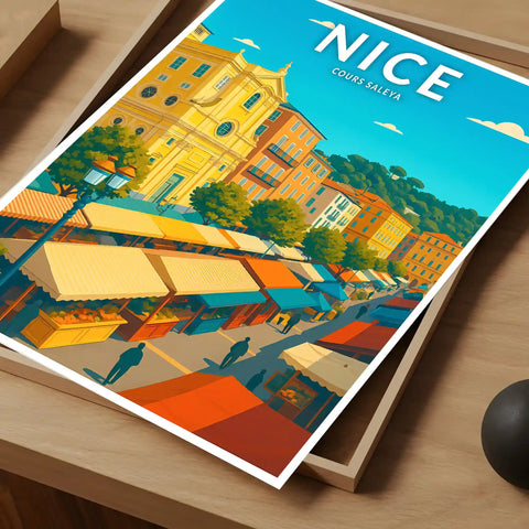 Affiche - Nice - Cours Saleya