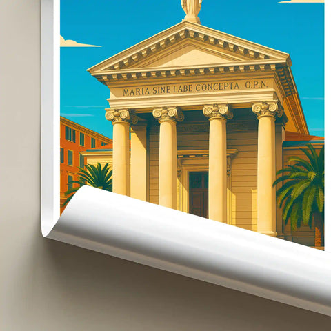 Affiche - Nice - Église Notre-Dame-du-Port