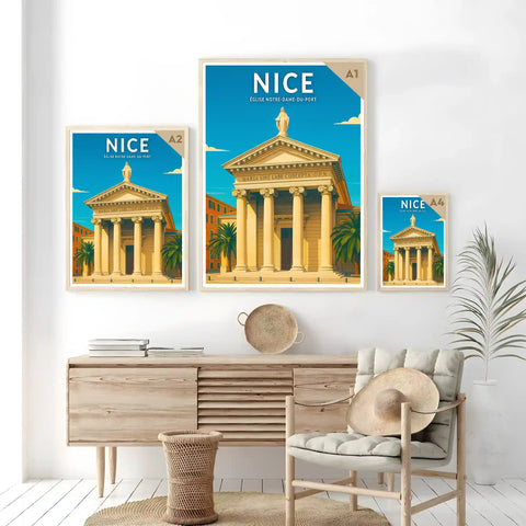 Affiche - Nice - Église Notre-Dame-du-Port