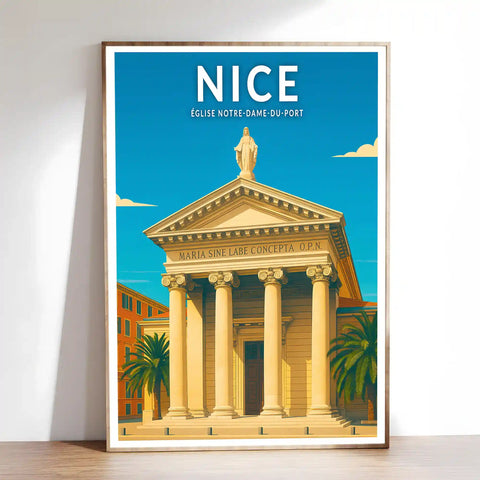 Affiche - Nice - Église Notre-Dame-du-Port