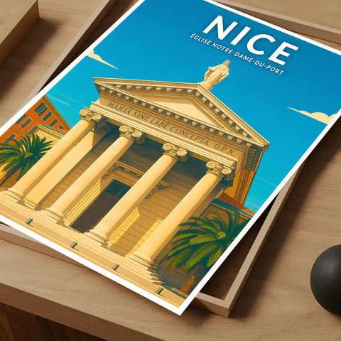 Affiche - Nice - Église Notre-Dame-du-Port