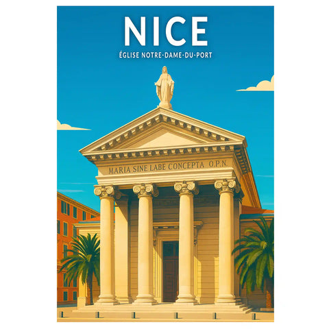 Affiche - Nice - Église Notre-Dame-du-Port