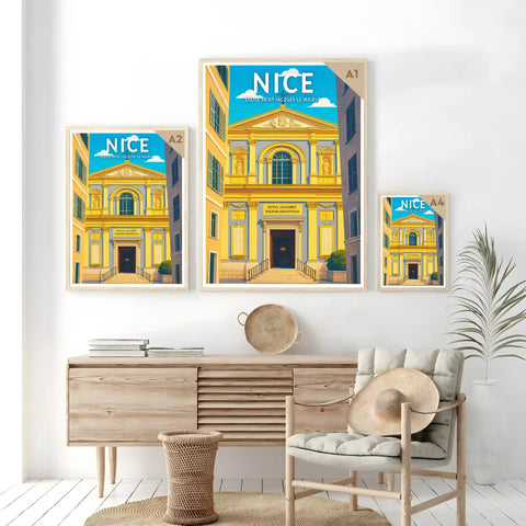 Affiche - Nice - Église Saint-Jacques-le-Majeur