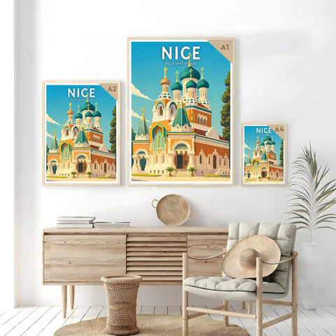 Affiche - Nice - Église Saint-Nicolas