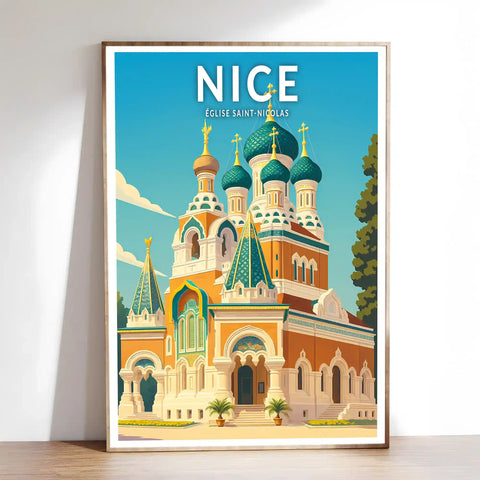 Affiche - Nice - Église Saint-Nicolas
