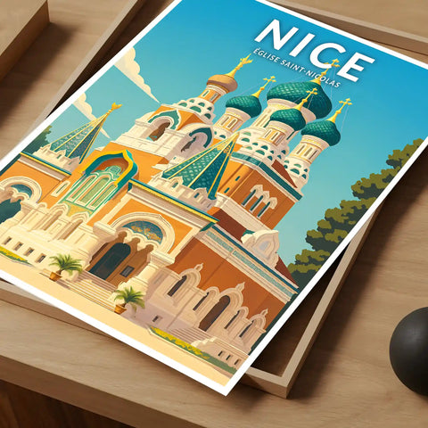 Affiche - Nice - Église Saint-Nicolas