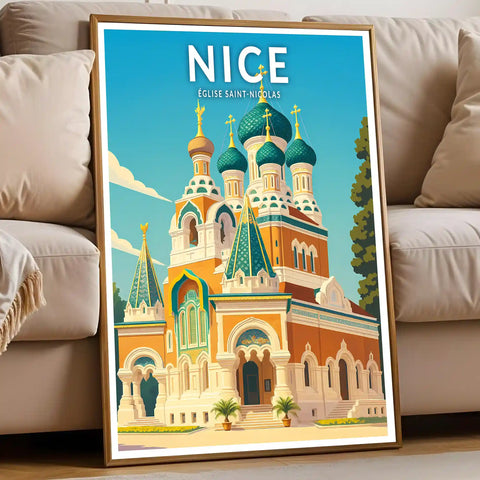 Affiche - Nice - Église Saint-Nicolas
