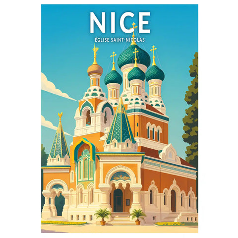 Affiche - Nice - Église Saint-Nicolas