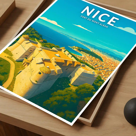 Affiche - Nice - Fort du Mont Alban