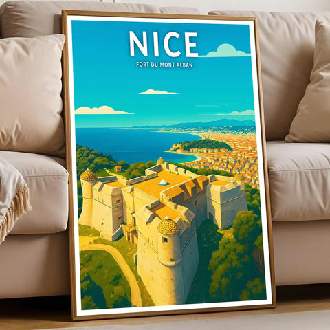Affiche - Nice - Fort du Mont Alban