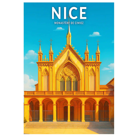 Affiche - Nice - Monastère du Cimiez