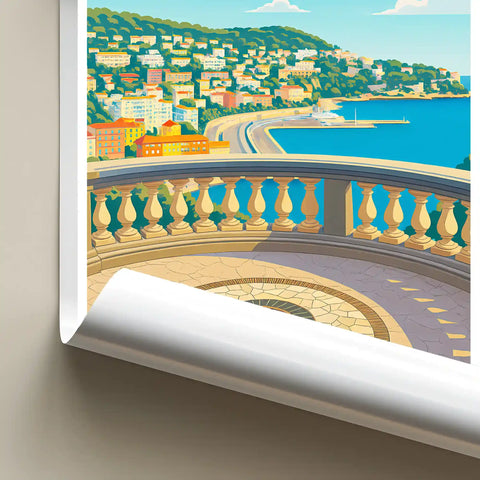 Affiche - Nice - Parc de la colline du château