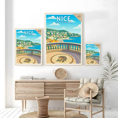 Affiche - Nice - Parc de la colline du château