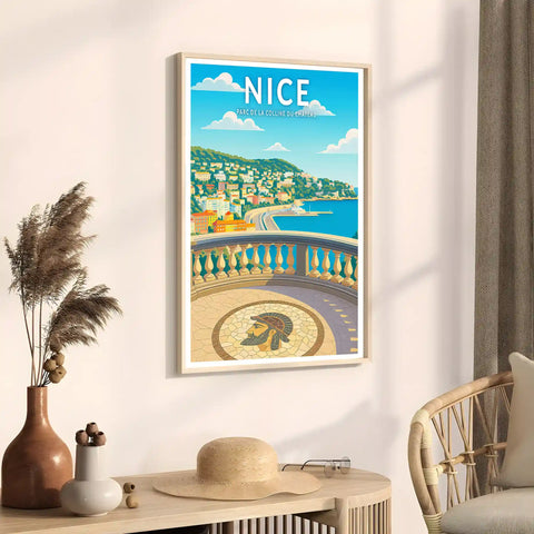 Affiche - Nice - Parc de la colline du château