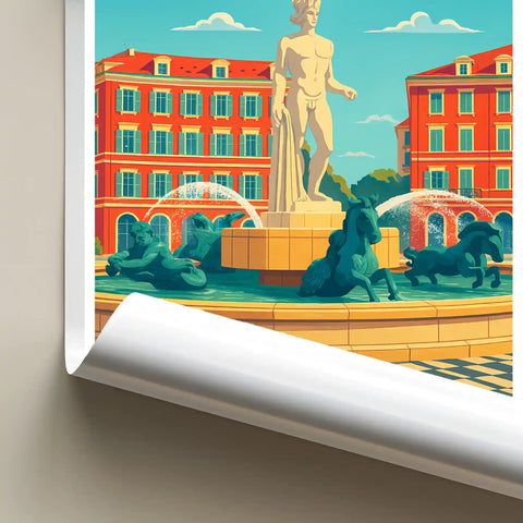 Affiche - Nice - Place Masséna