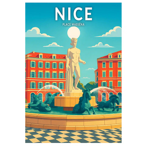 Affiche - Nice - Place Masséna