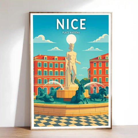 Affiche - Nice - Place Masséna