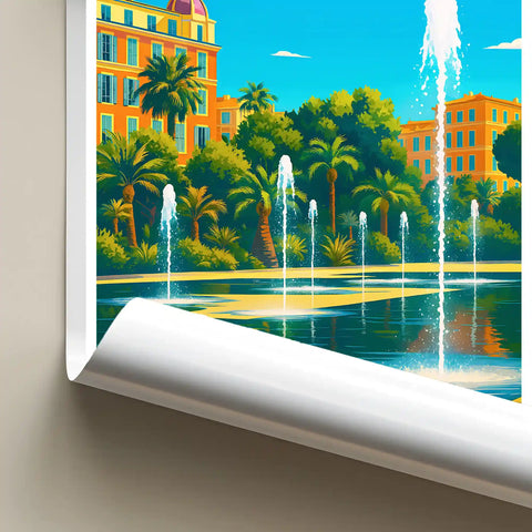 Affiche - Nice - Promenade du Paillon