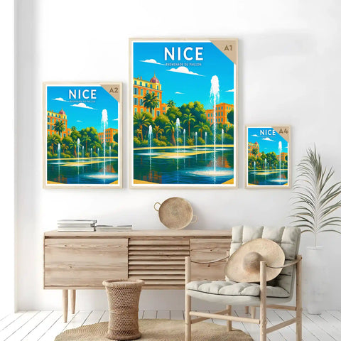 Affiche - Nice - Promenade du Paillon
