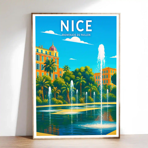 Affiche - Nice - Promenade du Paillon