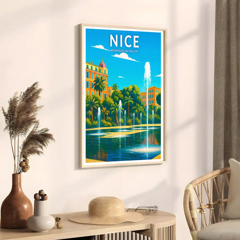 Affiche - Nice - Promenade du Paillon