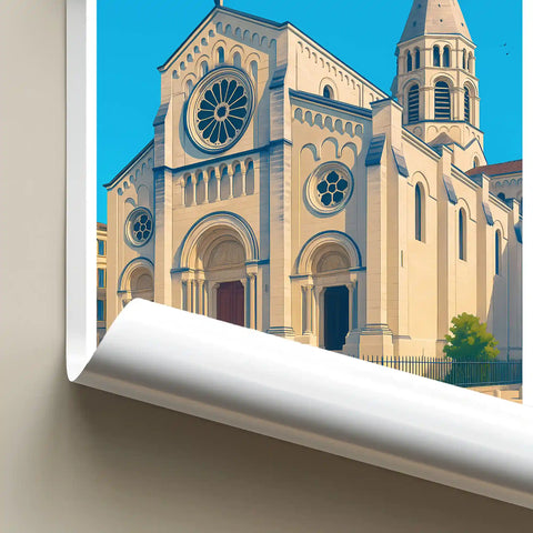 Affiche - Nîmes - Église Saint-Paul