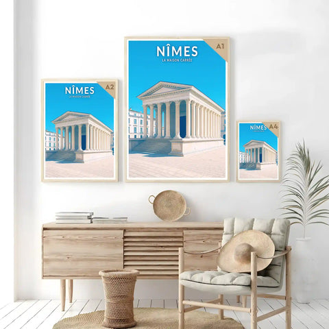 Affiche - Nîmes - La Maison Carrée