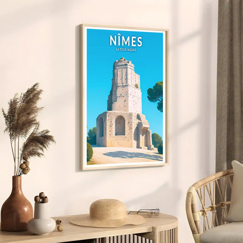 Affiche - Nîmes - La Tour Magne