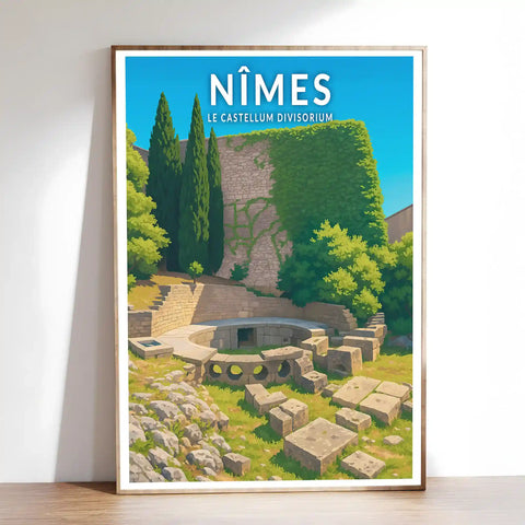 Affiche - Nîmes - Le Castellum divisorium