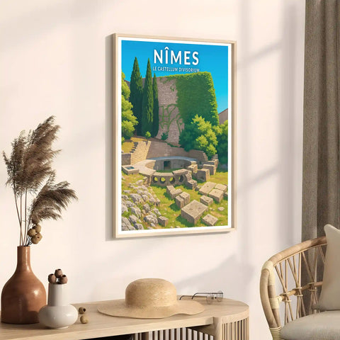 Affiche - Nîmes - Le Castellum divisorium