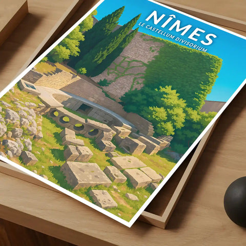 Affiche - Nîmes - Le Castellum divisorium