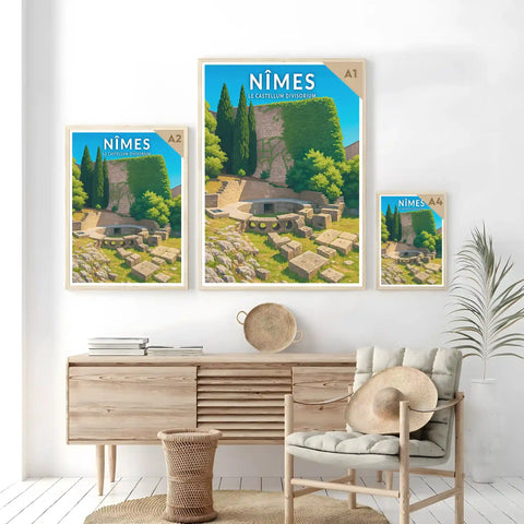 Affiche - Nîmes - Le Castellum divisorium