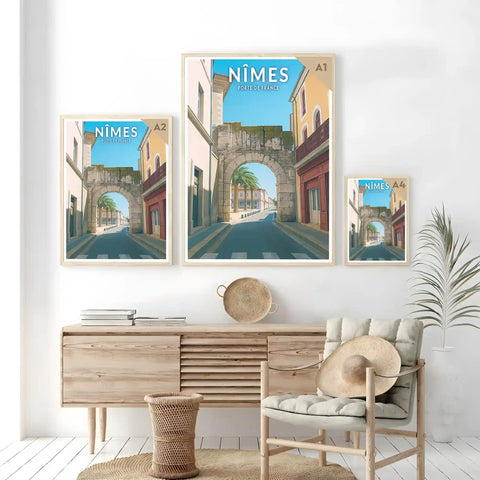 Affiche - Nîmes - Porte de France