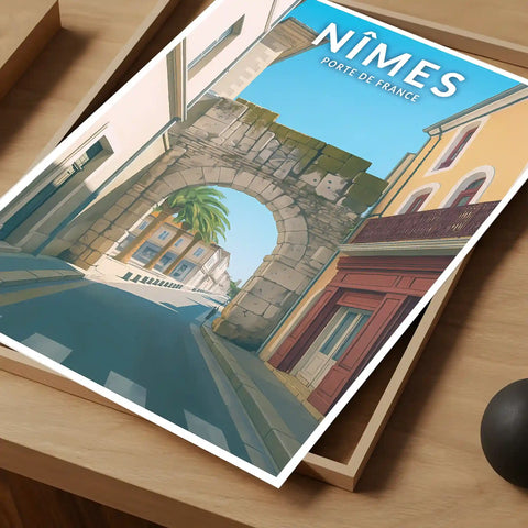 Affiche - Nîmes - Porte de France