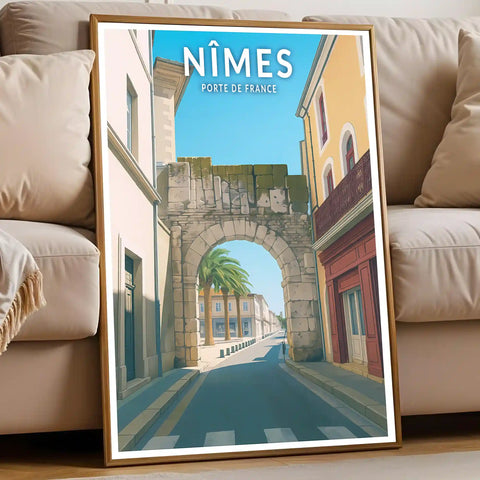 Affiche - Nîmes - Porte de France