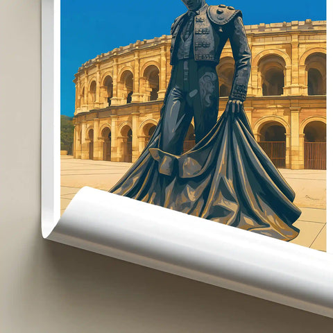 Affiche - Nîmes - Statue de Nimeño II