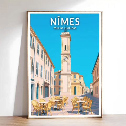 Affiche - Nîmes - Tour de l'Horloge