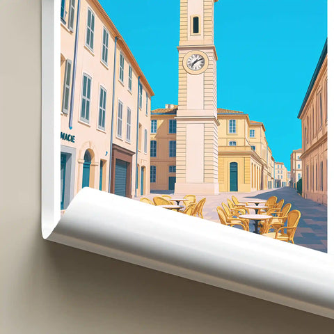 Affiche - Nîmes - Tour de l'Horloge