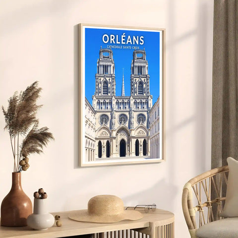 Affiche - Orléans - Cathédrale Sainte-Croix