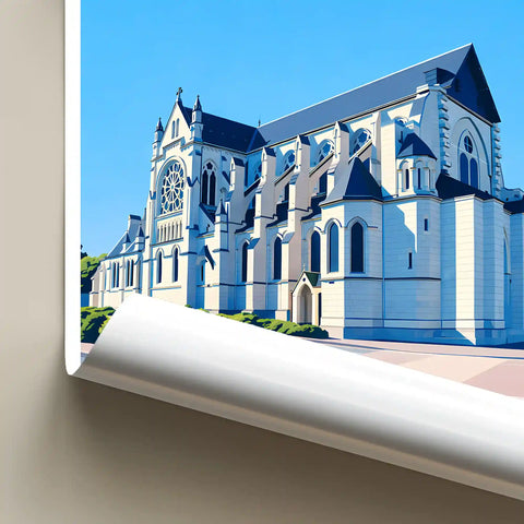 Affiche - Orléans - Église Saint-Paterne