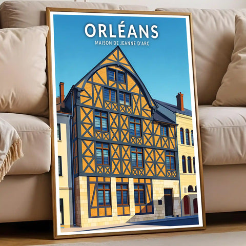 Affiche - Orléans - Maison de Jeanne d'Arc
