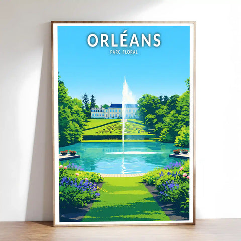 Affiche - Orléans - Parc Floral