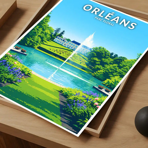Affiche - Orléans - Parc Floral