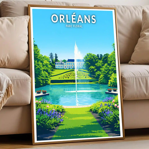 Affiche - Orléans - Parc Floral