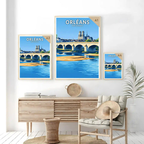 Affiche - Orléans - Pont Georges V
